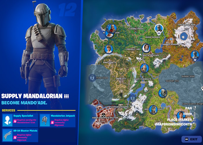 Fortnite Supply Mandalorian NPC