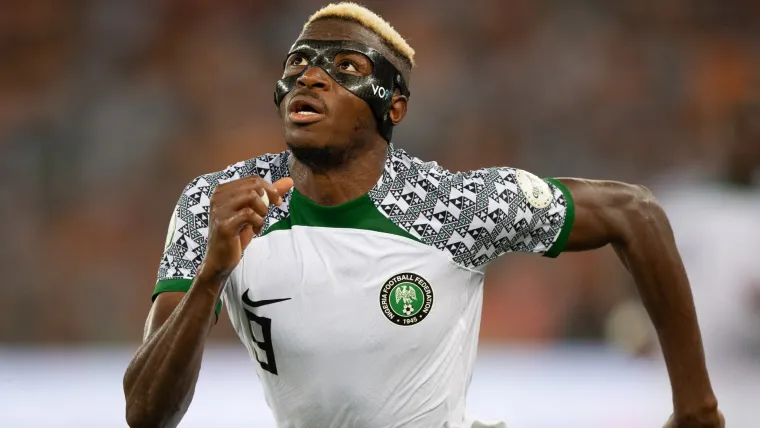 Victor Osimhen in action for Nigeria Victor Osimhen in action for Nigeria