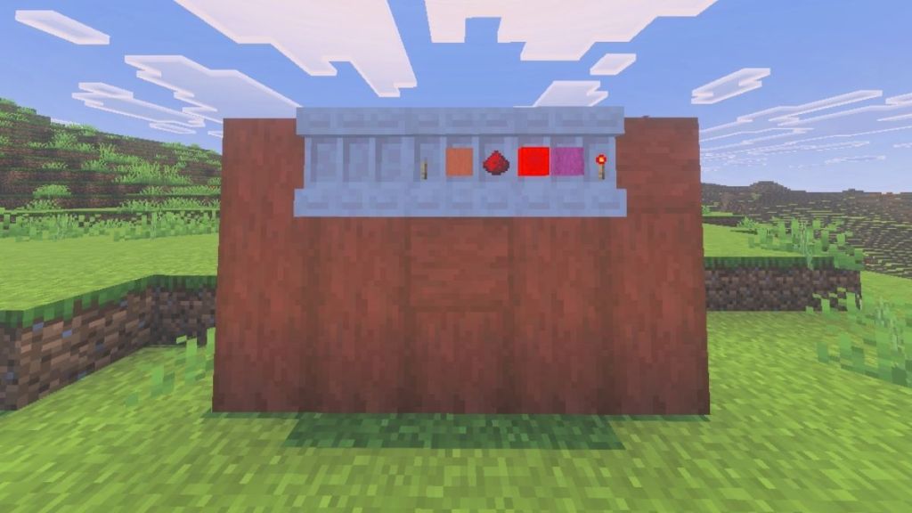 Minecraft półka nie zasilana czerwonym kamieniem