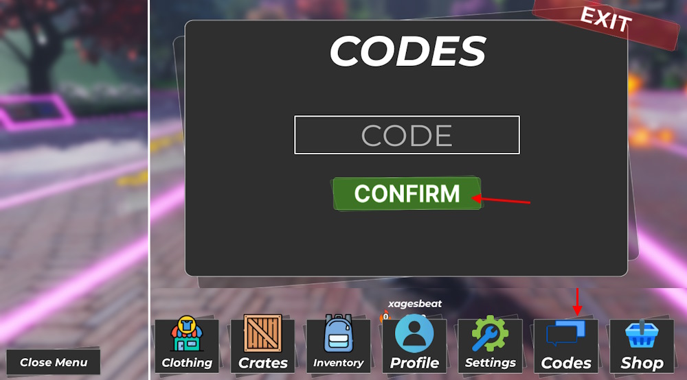 Arcade -Basketballcodes werden einlösen