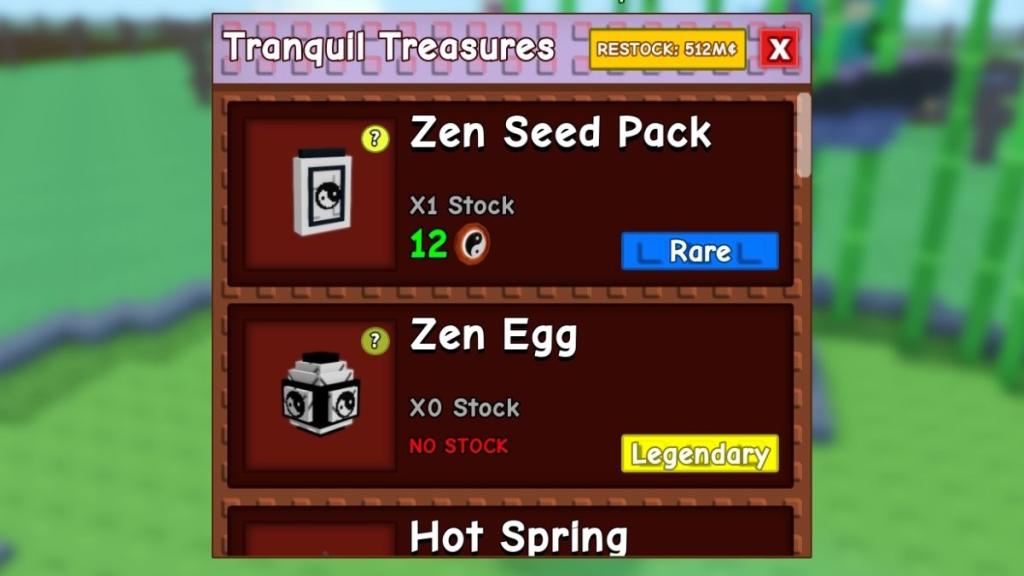 Zen Shop trong Grow a Garden