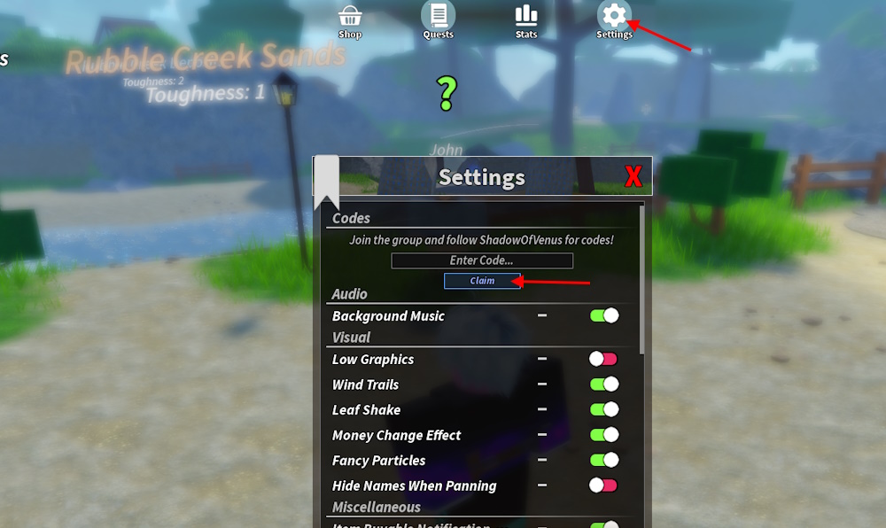 Prospecting codes redeem