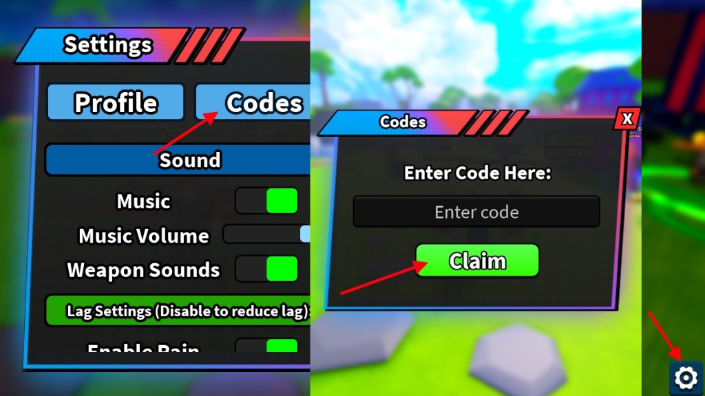 Échanger les codes ANIME APEX
