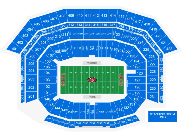 Levi's seating map Levi's seating map