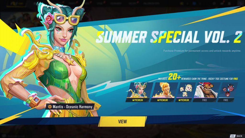 Màn hình sự kiện của Marvel Rivals Summer Special Vol 2