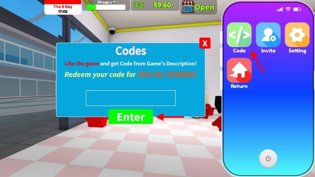 Utiliser les codes du simulateur de magasin de maquillage